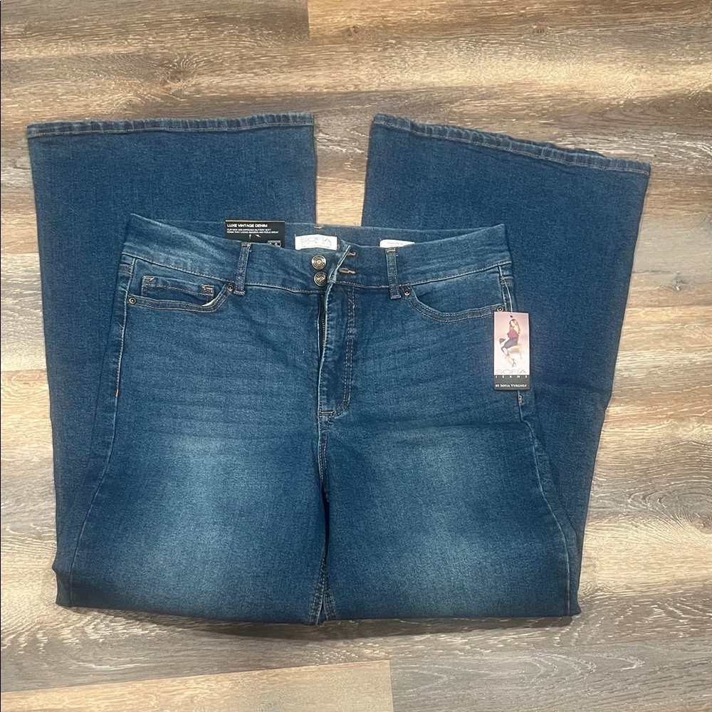 Sofia by Sofia Vergara Dark Blue Flare Jeans